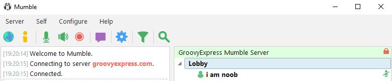 Mumble screenshot